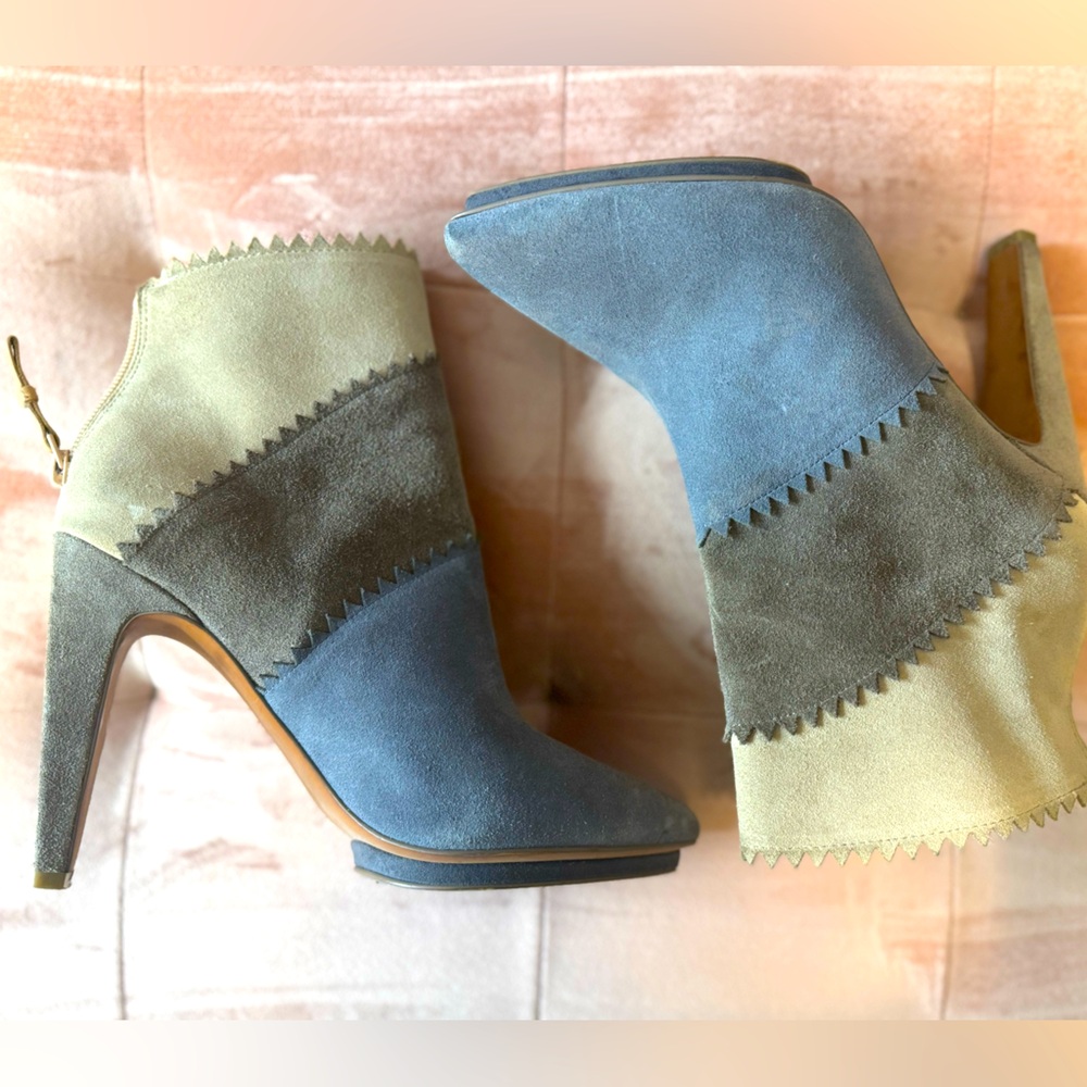 Multi color ankle booties